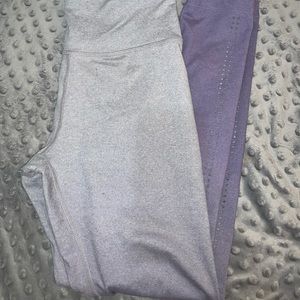 Grey and Purple Ombré Leggings